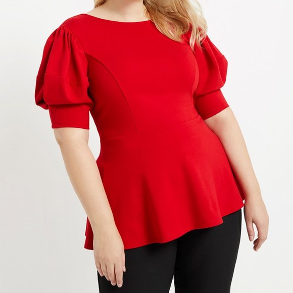 eloquii peplum top